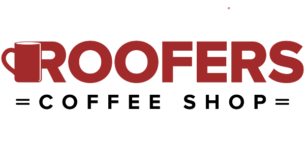 Roofers Coffee Shop Logo